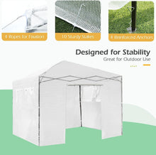 Load image into Gallery viewer, Height Adjustable Portable Grow House with PE Cover and Roll-up Doors