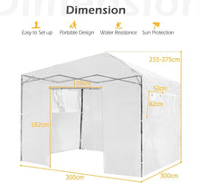 Load image into Gallery viewer, Height Adjustable Portable Grow House with PE Cover and Roll-up Doors