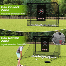 Load image into Gallery viewer, Golf Practice Hitting Net Golf Cage with Dual Side Barriers