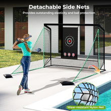 Load image into Gallery viewer, Golf Practice Hitting Net Golf Cage with Dual Side Barriers