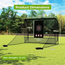 Load image into Gallery viewer, Golf Practice Hitting Net Golf Cage with Dual Side Barriers