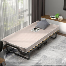 Load image into Gallery viewer, Folding Bed with 10 cm Memory Foam Mattress and Wheels