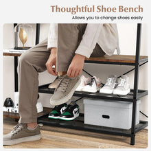 Load image into Gallery viewer, Hall Tree with Storage Bench 5-in-1 Entryway Bench with 9 Hooks