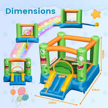 Load image into Gallery viewer, Inflatable Bounce House 2-in-1 Monster Themed Kids Bouncer with Slide (without Blower)