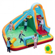 Load image into Gallery viewer, Inflatable Water Slide with 680W Blower for Kids Aged 3-12