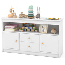 Load image into Gallery viewer, Kids Storage Cabinet, Wooden Children Bookcase with Open Shelf