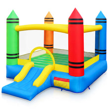 Load image into Gallery viewer, Kids 2-in-1 Crayon Themed Inflatable Bounce House with Slide (without Blower)
