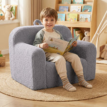 Load image into Gallery viewer, Kids Reading Sofa with Soft Fleece Fabric Cover