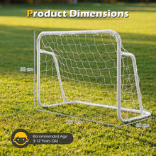 Load image into Gallery viewer, Kids Soccer Goal for Backyard Mini Metal Football Goal Post System with Net