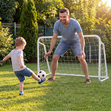 Load image into Gallery viewer, Kids Soccer Goal for Backyard Mini Metal Football Goal Post System with Net