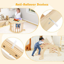 Load image into Gallery viewer, Kids Climbing Arch Sensory Table with Removable Collapsible Storage Bin and Rocker Board