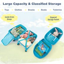 Load image into Gallery viewer, 2 Pieces Kids Luggage Set with Wheels and Height Adjustable Handle