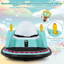 Load image into Gallery viewer, Kids Ride-On Bumper Car with Colorful Flashing Lights and Music