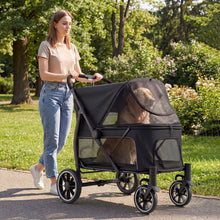 Load image into Gallery viewer, Large Dog Stroller with All-terrain Wheels and Adjustable Mesh Canopy