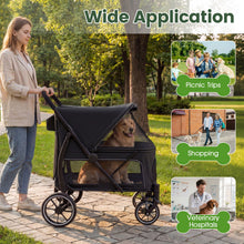 Load image into Gallery viewer, Large Dog Stroller with All-terrain Wheels and Adjustable Mesh Canopy