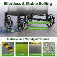 Load image into Gallery viewer, Large Dog Stroller with All-terrain Wheels and Adjustable Mesh Canopy