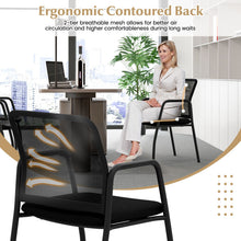 Load image into Gallery viewer, Office Guest Chairs with Ergonomic Mesh Backrest and Cushioned Seat
