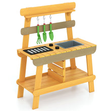 Load image into Gallery viewer, Outdoor Mud Kitchen for Kids Toddler Wood Pretend Play Kitchen