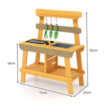Load image into Gallery viewer, Outdoor Mud Kitchen for Kids Toddler Wood Pretend Play Kitchen