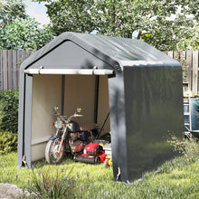Load image into Gallery viewer, Outdoor Portable Storage Shelter with Roll up Zipper Door