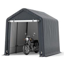 Load image into Gallery viewer, Outdoor Portable Storage Shelter with Roll up Zipper Door