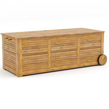 Load image into Gallery viewer, Outdoor Storage Box with 2 Wheels for Patio