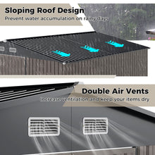 Load image into Gallery viewer, Outdoor Storage Shed Large Utility Tool House with 4 Air Vents