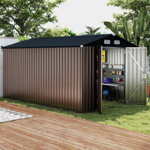 Load image into Gallery viewer, Outdoor Storage Shed Large Utility Tool House with Top Sloping Design
