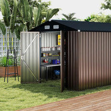 Load image into Gallery viewer, Outdoor Storage Shed Large Utility Tool House with Top Sloping Design