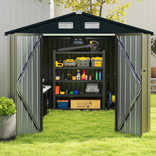 Load image into Gallery viewer, Outdoor Storage Shed Large Utility Tool House with Top Sloping Design