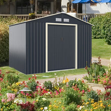 Load image into Gallery viewer, Outdoor Storage Shed with 4 Vents and Double Sliding Door