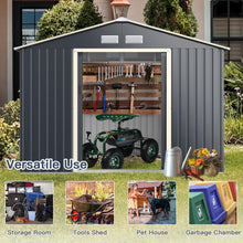 Load image into Gallery viewer, Outdoor Storage Shed with 4 Vents and Double Sliding Door
