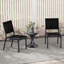 Load image into Gallery viewer, Patio Armless Chair with Breathable Seat and Backrest