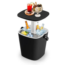 Load image into Gallery viewer, Portable Cooler Side Table with Handle and Bottle Opener