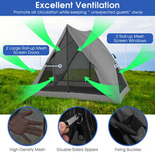 Load image into Gallery viewer, Pop-up Camping Tent with Carry Bag and Rainfly for 2-3 People