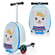 Load image into Gallery viewer, 2-in-1 Folding Kids Scooter with Suitcase and 3 Color Lighted Wheels