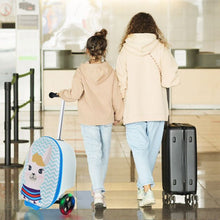 Load image into Gallery viewer, 2-in-1 Folding Kids Scooter with Suitcase and 3 Color Lighted Wheels