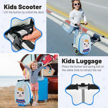 Load image into Gallery viewer, 2-in-1 Folding Kids Scooter with Suitcase and 3 Color Lighted Wheels