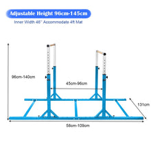 Load image into Gallery viewer, Kids Parallel Gymnastics Bar with Adjustable Width and 11-Level Heights