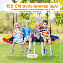 Load image into Gallery viewer, 150 cm Saucer Swing with LED Lights and Adjustable Ropes