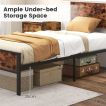 Load image into Gallery viewer, Metal Platform Bed with Headboard and Footboard