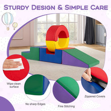 Load image into Gallery viewer, 5 Pieces Soft Play Climb and Crawl Playset for 12 Month+ Toddlers