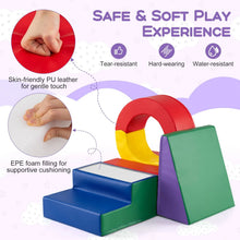 Load image into Gallery viewer, 5 Pieces Soft Play Climb and Crawl Playset for 12 Month+ Toddlers