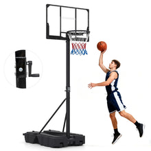 Load image into Gallery viewer, Stepless Adjustable Basketball Hoop with Stable Weighted Base