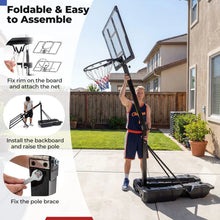 Load image into Gallery viewer, Stepless Adjustable Basketball Hoop with Stable Weighted Base