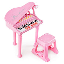 Load image into Gallery viewer, 31 Keys Kids Portable Multifunctional Toy Piano with Microphone