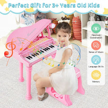 Load image into Gallery viewer, 31 Keys Kids Portable Multifunctional Toy Piano with Microphone
