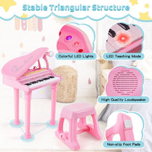 Load image into Gallery viewer, 31 Keys Kids Portable Multifunctional Toy Piano with Microphone