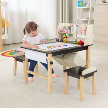 Load image into Gallery viewer, Kids Chairs Set with 2 Storage Bins and Paper Roll