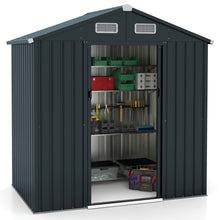 Load image into Gallery viewer, Utility Tool House Garden Storage Shed with Sloping Roof and Air Vents